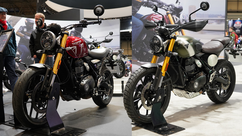 Triumph Speed 400 and Triumph Scrambler 400 X 2024 at Motorcycle Live